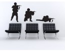 Soldier Vinyl Decals Silhouette Modern Wall Art Sticker